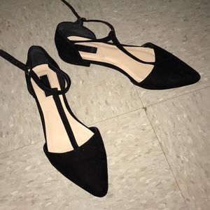 Forever 21 Black Suede Flats